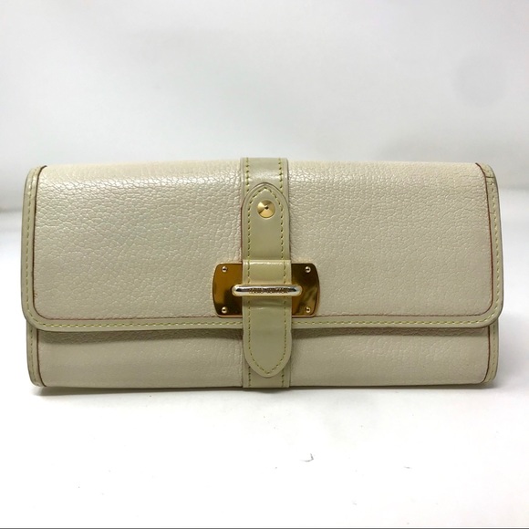 Louis Vuitton Ivory Suhali Le Favori Wallet